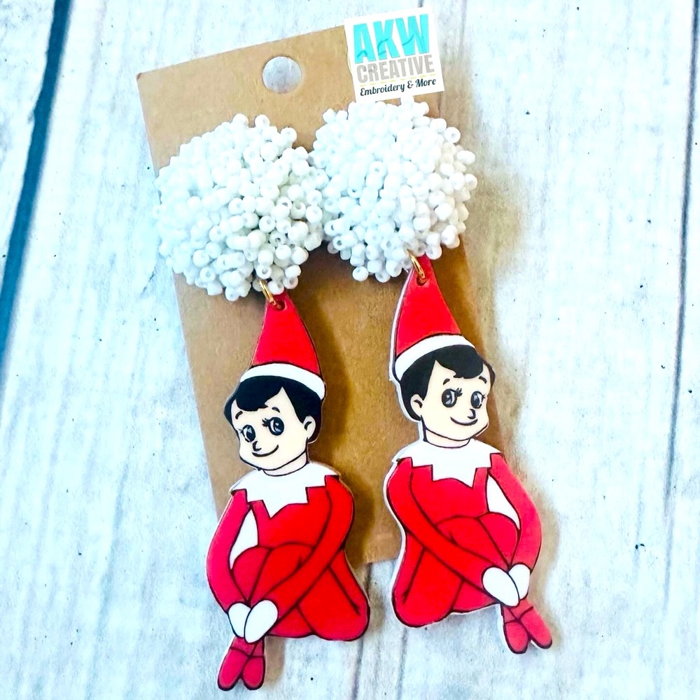 🎄Elf on the Shelf Earrings NEW❤️